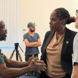 Stacey Plaskett Instagram - Last weekend, my team and I had the opportunity to host a group of local and national stakeholders in the agricultural space for a roundtable discussion on St. Thomas, as well as participate in numerous farm tours. 

A very special thank you to: 
- Our Virgin Islands farmers, including Tyrone Reid of Smart Life Farms and Shelli Brin of Que Sera Farm who came and shared their input and those who hosted us for our farm tours on Saturday 
- UVI’s administrative staff
- Hideaway at Hull Bay – dinner was incredible! Thank you! 

At the roundtable, we had an engaging discussion around the unique and common challenges faced by farmers and producers here in the territory.

I would like to thank our roundtable guests, including UVI President Dr. David Hall, USVI Agriculture Commissioner Dr. Louis Petersen, USDA-RD Caribbean Area Director Luis Arroyo as well as Sommer Sibilly-Brown – Founder/Executive Director of VI Good Food Coalition, Richard Campbell - Founder of GeoAg, Harith Wickrema and Dawn Henry - Island Green Living, Aminah Saleem – Chief of Staff, UVI-RT Park, Dr. Usman Adamu – Dean of UVI’s School of Agriculture, Frank Dixon – State Director of the Virgin Islands APEX Accelerator, Lakeisha Hood – USDA State Director (FL & VI), Che Axum – Director of the Center for Urban Agriculture and Gardening Education, Brennan Washington of Sustainable Agriculture Research and Education (SARE), Gabriella Soto-Velez of the National Center for Appropriate Technology, Madison Charles of the USDA Farm Service Agency and many others.