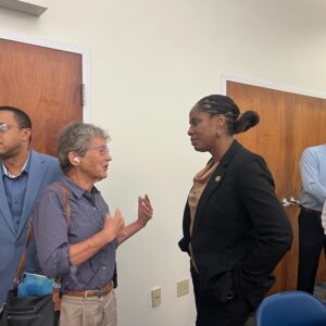 Stacey Plaskett Instagram - Last weekend, my team and I had the opportunity to host a group of local and national stakeholders in the agricultural space for a roundtable discussion on St. Thomas, as well as participate in numerous farm tours. 

A very special thank you to: 
- Our Virgin Islands farmers, including Tyrone Reid of Smart Life Farms and Shelli Brin of Que Sera Farm who came and shared their input and those who hosted us for our farm tours on Saturday 
- UVI’s administrative staff
- Hideaway at Hull Bay – dinner was incredible! Thank you! 

At the roundtable, we had an engaging discussion around the unique and common challenges faced by farmers and producers here in the territory.

I would like to thank our roundtable guests, including UVI President Dr. David Hall, USVI Agriculture Commissioner Dr. Louis Petersen, USDA-RD Caribbean Area Director Luis Arroyo as well as Sommer Sibilly-Brown – Founder/Executive Director of VI Good Food Coalition, Richard Campbell - Founder of GeoAg, Harith Wickrema and Dawn Henry - Island Green Living, Aminah Saleem – Chief of Staff, UVI-RT Park, Dr. Usman Adamu – Dean of UVI’s School of Agriculture, Frank Dixon – State Director of the Virgin Islands APEX Accelerator, Lakeisha Hood – USDA State Director (FL & VI), Che Axum – Director of the Center for Urban Agriculture and Gardening Education, Brennan Washington of Sustainable Agriculture Research and Education (SARE), Gabriella Soto-Velez of the National Center for Appropriate Technology, Madison Charles of the USDA Farm Service Agency and many others.