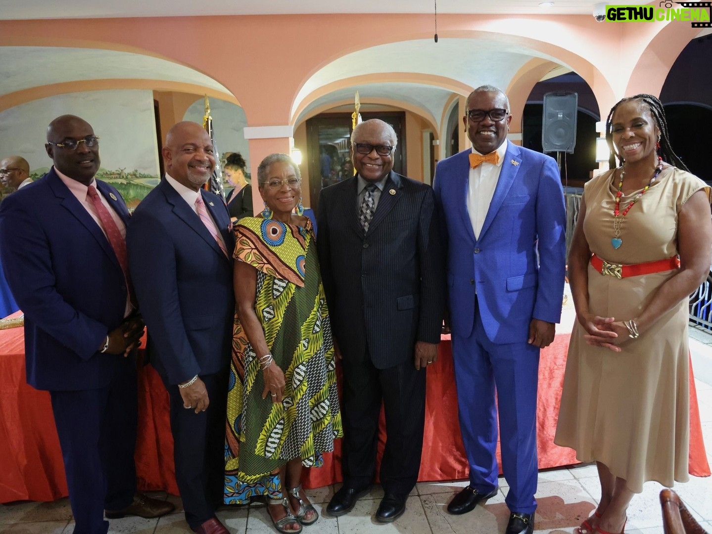 Stacey Plaskett - 154 Likes - Yesterday evening I had the pleasure of welcoming my brother and colleague, Rep. James Clyburn of South Carolina to the Virgin Islands in celebration of Dr. Donna Christian-Christensen receiving the Lifetime Achievement Award!
Well-deserved and huge congratulations Dr. Donna Christian-Christensen. 🎉
Photo Credit: Government House- US Virgin Islands