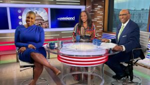 Stacey Plaskett Instagram - I had the pleasure of joining @theweekendmsnbc to discuss various topics this morning including the potential of a partial government shutdown and ultimately the state of our democracy. 

We must continue to be truth tellers, change makers and make a better democracy for our world. Let’s keep moving forward ⏭️. Future generations are watching and listening, relying on us to be examples, set the tone and make change together. 

Thank you @theweekendmsnbc productions team and hosts @symonedsanders @chairman_steele and @aliciamenendezxo for a fabulous morning. 

#momentum #doitfordemocracy