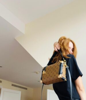 Stacy Martin Instagram - For the love of bags 🧡👜