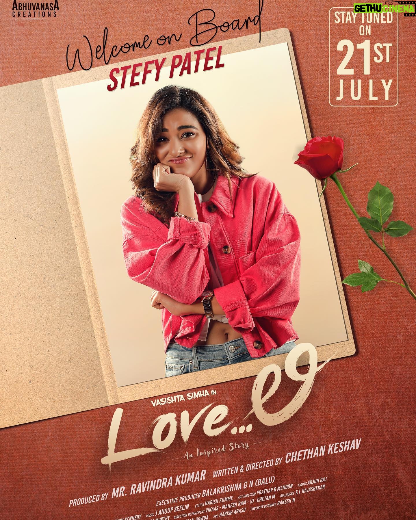 Stefy Patel Instagram - Happy to announce my next film♥️ Need all your love and blessings 🙏🏻 . . @imsimhaa @chethan_keshav_