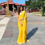 Stefy Patel Instagram - Started the day with blessings and lot of positivity ♥️🙏🏻 #cheppalaniUndi Promotions Wearing @thehlabel