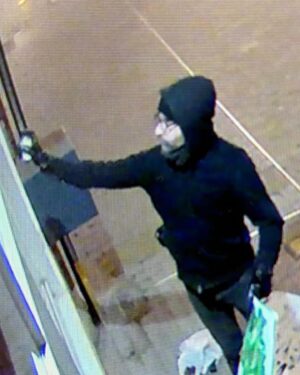 Stella Creasy Instagram - Walthamstow this person who attacked my office with a hammer and sprayed graffiti on orford road. If you know who this is please stand up for democracy and come forward. 

Anyone who witnessed the damage being caused, or who has other information, should call police on 101 with the reference 2621/23jun.

Please share to spread the call for accountability.