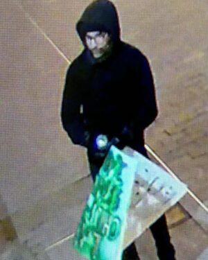 Stella Creasy Instagram - Walthamstow this person who attacked my office with a hammer and sprayed graffiti on orford road. If you know who this is please stand up for democracy and come forward. 

Anyone who witnessed the damage being caused, or who has other information, should call police on 101 with the reference 2621/23jun.

Please share to spread the call for accountability.