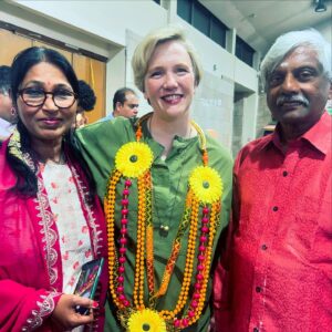 Stella Creasy Instagram - Humbling to be blessed by my local Tamil community  today at their temple and spend time with the Sangam members. Have been a long term supporter of truth and justice for the Tamil people as well as proud to work with them on supporting our local residents with links to Sri Lanka. As well as friendship fed me amazing food - literally #loveWalthamstow on a plate!