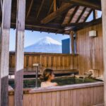 Stella Lee Instagram - Mount Fuji and Onsen, how can life be better than this? 🤭 This outdoor onsen is a part of @ogawaso_official Ryokan in Fujinomiya city, Shizuoka ✨