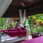 Stella Lee Instagram – Taking out my camera to capture the beauty of this resort @kamandalu 

1. Resort from the top
2. Floating breakfast
3. My Balinese style bedroom
4 & 5. Picnic Paddy Lunch
6. Spa in the forest
7. Romantic candle light dinner in the garden
8. Breakfast time
9. Boat at the fish pond
10. My one bedroom pool villa from the top

Which picture is your favorite? Yes I took the drone pic by myself 😜