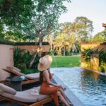 Stella Lee Instagram - Chasing serenity in the middle of paddy view at @tanahgajahubud 1. Spa with paddy view 2 & 3. My private pool at the villa 4 & 5. Dining at Tempayan Restaurant 6. Afternoon tea at the lounge 7. Picnic afternoon tea 8. Hot Balloon Air ride 9. Kecak Performance at the estate 10. Romantic paddy dinner