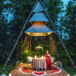 Stella Lee Instagram – Taking out my camera to capture the beauty of this resort @kamandalu 

1. Resort from the top
2. Floating breakfast
3. My Balinese style bedroom
4 & 5. Picnic Paddy Lunch
6. Spa in the forest
7. Romantic candle light dinner in the garden
8. Breakfast time
9. Boat at the fish pond
10. My one bedroom pool villa from the top

Which picture is your favorite? Yes I took the drone pic by myself 😜
