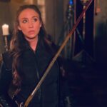 Stella Maeve Instagram - In honor of tonight’s episode of Magicians.... I give you thee, behind the scee, swipe left to get the full effect. #themagicians (Yeah that’s right, I was pregnant the entire season... pregnant and wielding a sword. Making poppa proud!)