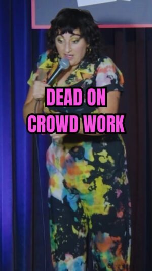 Steph Tolev Instagram - I think I’m really starting to get the hang of this crowd work thing #standup #crowdwork #chicago #couplegoals #frontrow #usedcars #carsalesman #sideburns #piano #excited #veryexcited #deadon #imgood