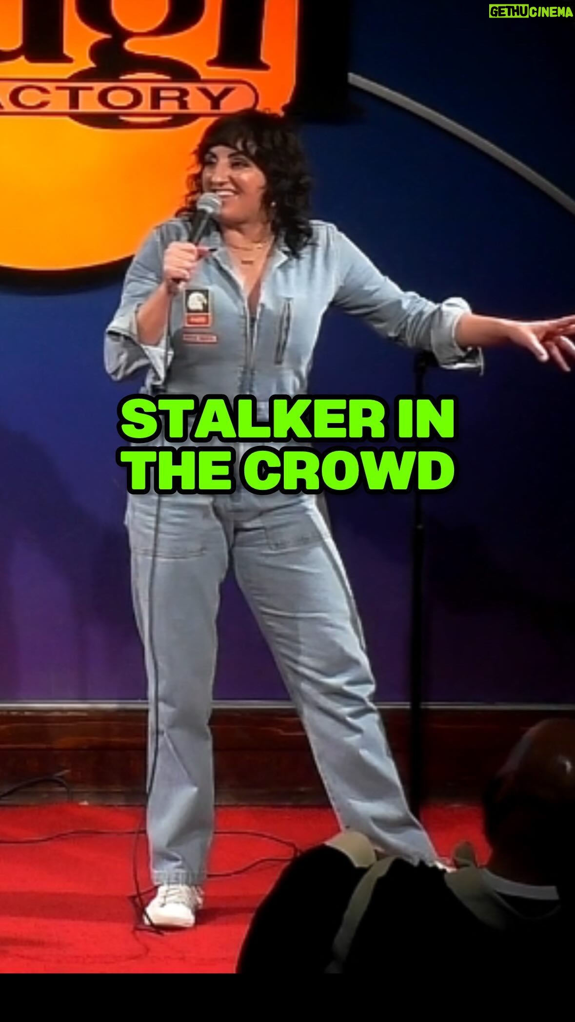 Steph Tolev Instagram - This man knew too much about these strangers. Check out the full set on my YouTube now! #standup #standupcomedy #crowdwork #losangeles #jokes #comedyclub #laughfactory #weird #creepy #funnyreels