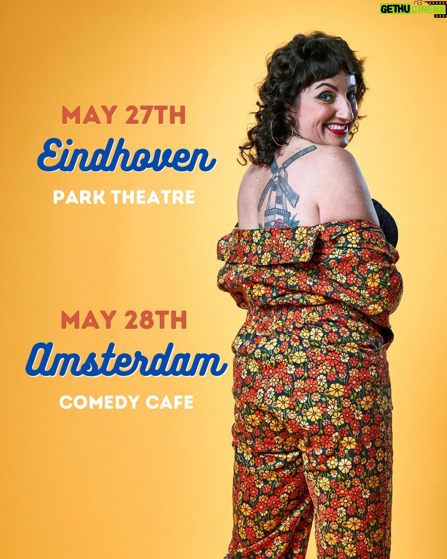 Steph Tolev Instagram - My WORD she’s bringing the filth across the pond! Holland and England you better have those deep fried foods and brown sauces ready for me!! May 27-June 1 all tickets in the link in my bio!! 📸by @mattmisiscostudios #holland #england #standup #standupcomedy #filth #tour #letsgo