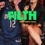 Steph Tolev Instagram - It’s FILTHY FRIDAY with the full pig himself @benedictpolizzi! How many other guys have done this?! Go watch the full story on my YouTube and come see the show LIVE on April 2nd @thecomedystore #filth #indiana #gross #notredame #jokes #storytime #standupcomedy #comedyclub #chad
