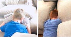 Stephanie Allynne Instagram - Max and Finn proving to be quintessential, sensitive Cancers. Picture 1. Finn “watching” the climactic scene of Don’t Tell Mom the Babysitter’s Dead. He couldn’t bare to look when Sue Ellen was about to be busted by her mom, Rose, and the clown dog driver. Picture 2. Max “watching” a Nickelodeon show where the daughter was trying out for a band and was bombing and therefore likely not going to make the band and accomplish her dreams. Meanwhile they will destroy you in sports.