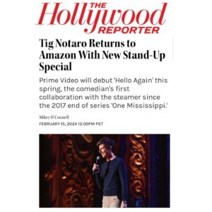 Stephanie Allynne Instagram - we are back at Amazon !! mark your calendars for Tig’s new stand-up special HELLO AGAIN premiering on @amazonprime on March 26th and directed by Me ! @primecomedy
