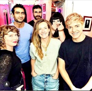 Stephanie Allynne Instagram - just out having a blast with these stellar humans. As always, thank you @hooraymae for having me. 🏄‍♂️ #alanajohnson #kumailnanjiani #brettgoldstein #asiachow #maemartin #nickkroll