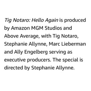Stephanie Allynne Instagram - we are back at Amazon !! mark your calendars for Tig’s new stand-up special HELLO AGAIN premiering on @amazonprime on March 26th and directed by Me ! @primecomedy