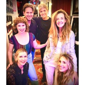 Stephanie Allynne Instagram - ASK US ANYTHING has been out and about. my Canadian tuxedo made an appearance at @elysiantheater the other night and tonight we were at  @largolosangeles with Mae Martin and Friends along side some greats… @timheidecker @momowelch and @thelisagilroy ⚡️