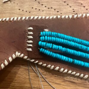 Stephanie Despain Instagram - Manifesting a Vogue feature….✨💅🏽

@thundercloudjewelry and I collaborated on this look. He customized the choker, bracelet and silver work for the belt. He uses the highest grade of silver and gold along with traditional Navajo silversmith techniques with raw material found in the Navajo Reservation desert in AZ. We collaborated on the idea of the belt and I decided to try out my leather work skills to hand stitch and bead the belt using buck hide.
I hand picked the coral and turquoise stones. 

1st Look styled by me. 🥰  Last look I wore a beautiful piece from @firmeatelier collection for an event. 

Fashion and accessorizing has been a big passion of mine. As a creative, I’ve found so many ways to express myself. Creating has enhanced the quality of life. It makes me so feel happy, centered and whole. I’m looking forward to creating more of this and sharing it with you.💕
.
.
.
.
.
.
.
#bloodquantum #nativeamerican #nativeamericanmodel #nativeamericanwomen #vogue #voguemagazine #voguecover #manifestation #nextlevelchef #pyet #chefpyet #fashion #nativefashion #lifestyle #fashiondesigner #stylists #leather #leatherwork #fashionaccessories #silversmith #tuffacasting #navajonation #navajojewelry