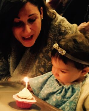Stephanie J. Block Instagram - This magical baby is now a magical 9 year old. She is a miracle. Happy Birthday, Vivi ❄️ #vivimemories #vivalavivi