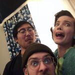 Stephanie Corneliussen Instagram - What a friggin blast it was working with The Daniels 🚀 Daniel Kwan & Daniel Scheinert on #LegionFX such a creative & talented duo ♥️ (oh hey @sunitamani 😘👋🏼)