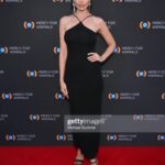 Stephanie Corneliussen Instagram - The 2022 MFA Gala ✨ ⁣ ⁣ What an absolutely magical night;⁣ #MercyForAnimals and it’s incredible supporters and donators, raised over a million dollars for the continued fight of improved rights, welfare, protection and legislation for farmed and exploited animals all over the world. ⁣ I got to spend my evening in a room full of compassion, with inspiring beings and I had the absolute honor of presenting a personal hero of mine, #JamesCromwell with an award for his decades of devotion to animal rights, humanity and the planet. ⁣ My cup is so full, y’all 😫💖⁣ ⁣ @MercyForAnimals ⁣ ⁣ MUA, Hair & Styling by yours truly; Dress is a #Cache vintage, thrifted at @CrossroadsTrading #ConsignmentShoppingForThePlanet