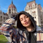 Stephanie Corneliussen Instagram - Budapest photo dump 🌬🍃🌳 (slide 7 for my Danish peeps lol) Filming is going strong. The news are tragic. Sending you all love. ♥️ Will check back in when we wrap.