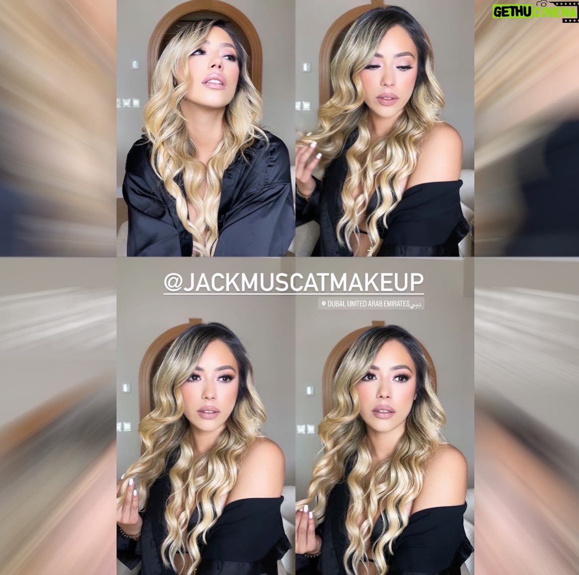 Stephanie Herela Instagram - In the best hands 🔝 #hair by @hairbypierredxb #makeup by @jackmuscatmakeup 💫