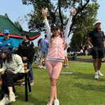 Stephanie Ho Instagram - The party is JUST GETTING STARTED!!! Day 1 of LIV golf hk and it was lit 🔥 and the weekend is just gonna get crazier!!! Get ur ground passes for 15% from my link in bio and let’s party together this weekend at Hong Kong Golf Club, Fanling!⛳️⛳️⛳️⛳️ @livgolf_league @hkgolfclub