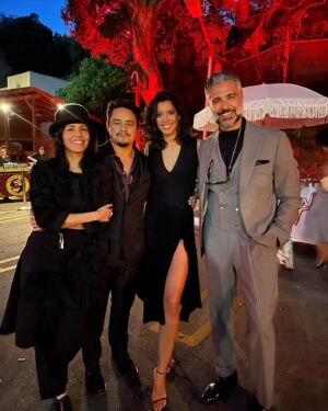 Stephanie Sigman Instagram - Congrats my friend @jessejohngarcia ! 
Gracias por invitarnos a celebrar tu nueva peli 🫶 @flamincheetosofficial