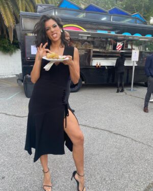 Stephanie Sigman Instagram - Congrats my friend @jessejohngarcia ! 
Gracias por invitarnos a celebrar tu nueva peli 🫶 @flamincheetosofficial