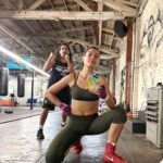 Stephanie Sigman Instagram - Stole Alex’s boxing shoes today @cityofangelsbox