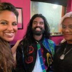 Stephanie Siriwardhana Instagram - An evening well spent. Delicious food, Great company & Good Vibes ♥️ . Was lovely listening to @vidurabr live. . #standupcomedy #dinner #london #wellspentday #goodcompany #srilanka