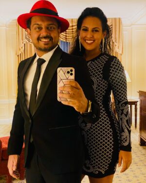 Stephanie Siriwardhana Instagram - Both ready for the gala dinner dance at Biltmore Los Angeles