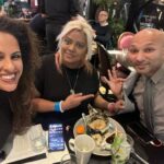 Stephanie Siriwardhana Instagram - An evening well spent. Delicious food, Great company & Good Vibes ♥️ . Was lovely listening to @vidurabr live. . #standupcomedy #dinner #london #wellspentday #goodcompany #srilanka