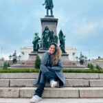 Stephanie Siriwardhana Instagram - Sending you Love from Helsinki 🇫🇮 🥰♥️ . 🗺️ - Helsinki Cathedral 📸- @madhushanka_rathnayaka