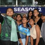 Stephanie Siriwardhana Instagram - Loved hosting the Grand Opening of the Legends Cricket Trophy Season 2! Women power on stage 💪🏾🥰🎤🏏🤩 💃 . 💍- Aquamarine & Diamond Set by @puregoldbytiesh 👗- @michael_wijesuriya_ #cricket #cricketlovers #lct #legends #trophy #love #srilanka #tiesh #puregoldbytiesh