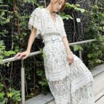 Stephy Tang Lai-Yan Instagram - 春🌸 OOTD🌱 Dress @aliceandolivia_hongkong Accessories @apmmonaco #apmmonaco Styling @queenie_yu #qystyling Hair @myos_jeremywong @myos.hair Make Up @davinagc @cyruslee_bridal_makeup