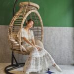 Stephy Tang Lai-Yan Instagram - 春🌸 OOTD🌱 Dress @aliceandolivia_hongkong Accessories @apmmonaco #apmmonaco Styling @queenie_yu #qystyling Hair @myos_jeremywong @myos.hair Make Up @davinagc @cyruslee_bridal_makeup