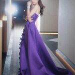 Stephy Tang Lai-Yan Instagram - 💜💜💜 Do you like purple ? @maisonvalentino Make Up : @cyruslee_bridal_makeup Hair : @myos_ritzlam Styling : @queenie_yu #qystyling