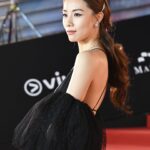 Stephy Tang Lai-Yan Instagram - On the red carpet ❤️ 非常感謝品牌的贊助✨ 還有我整個團隊的幫忙 讓我可以美美走在紅地氈上😊 Thank you😘 Wardrobe : @stellamccartney Heels: @giuseppezanotti Jewellery: @bulgari Make Up : Cyrus Lee @cyruslee_bridal_makeup Hair: @myos_ritzlam Styling: @queenie_yu #hongkongfilmawards
