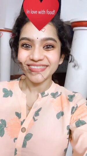 Subiksha Kayarohanam Instagram - This Filter is so accurate 😎

Food food food 😍❤️