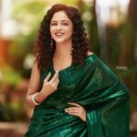 Subiksha Instagram - Dazzling @subikshaoffl for #chandramukhi2 promotions! 💚 . #chandramukhi2 from September.15th! @lycaproductions . Saree @hafsaaddotcom  Photography & retouch  @thivakar.photo