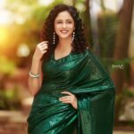 Subiksha Instagram - Dazzling @subikshaoffl for #chandramukhi2 promotions! 💚 . #chandramukhi2 from September.15th! @lycaproductions . Saree @hafsaaddotcom  Photography & retouch  @thivakar.photo