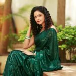 Subiksha Instagram - Dazzling @subikshaoffl for #chandramukhi2 promotions! 💚 . #chandramukhi2 from September.15th! @lycaproductions . Saree @hafsaaddotcom  Photography & retouch  @thivakar.photo