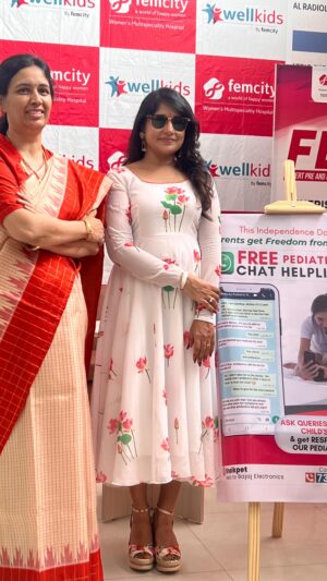 Sudeepa Pinky Instagram - Glad being part of Femcity Women and ChildcareHospitals, Shaikpet, Independence Day celebrations and launching femcity’s free pediatric helpline. Happy Independence Day to everyone 🇮🇳