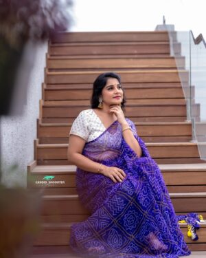 Sudeepa Pinky Instagram - @pinky_sudeepaofficial 💙 You are enough just as you are✨💙

My designer: @nishpanna_couture Arunareddy😘
Makeup n hair: @swatis_makeup_academy 
PC: @candid_shoooter_