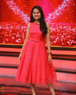 Suhasini Instagram - When in doubt, wear pink.
Outfit by @rangoliboutiquee 
#starmaa #adivaramwithstarmaaparivarm 
#teluguserial #hyderabad #banjarahills